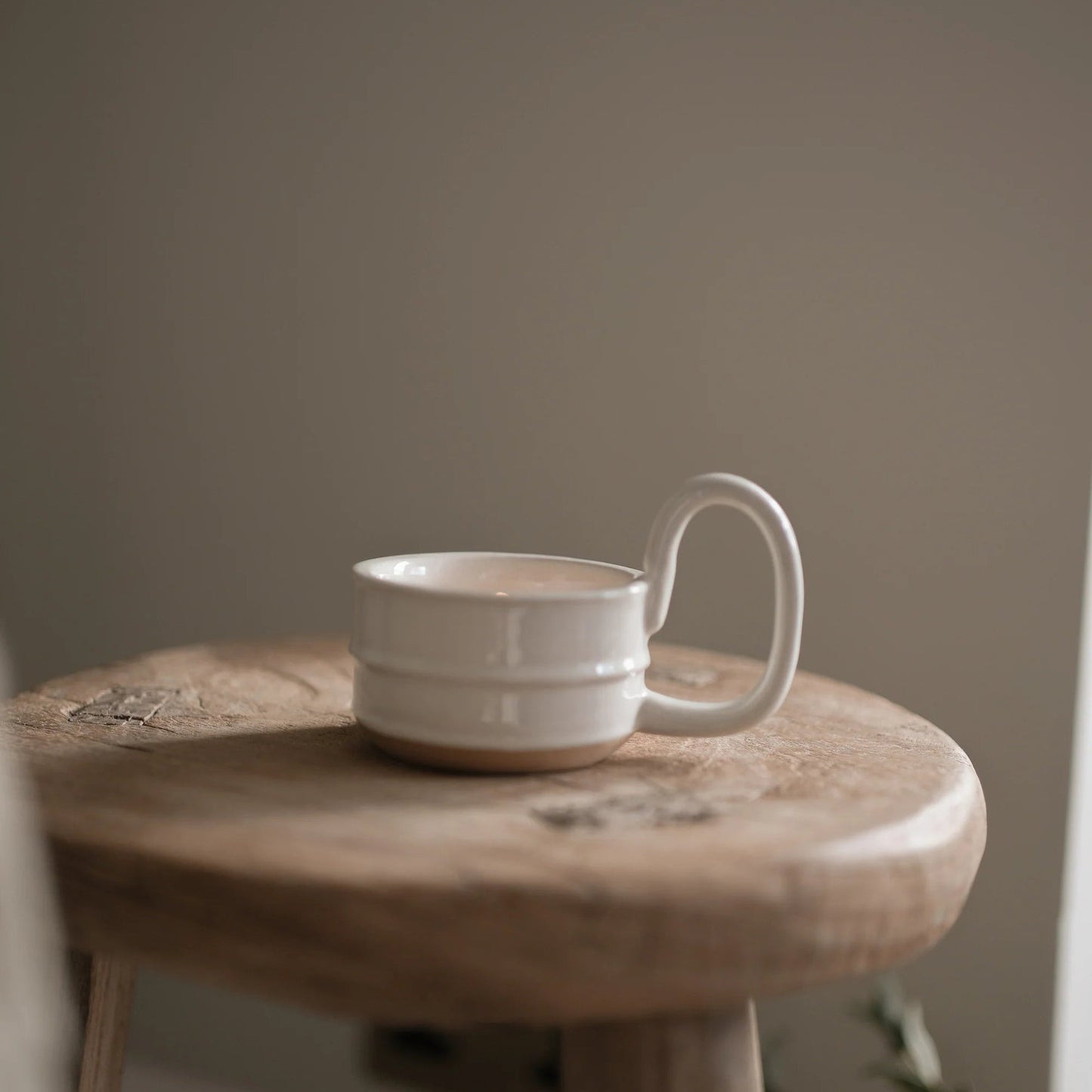 Stoneware Candle Cup - Milk White | Annie Mo's