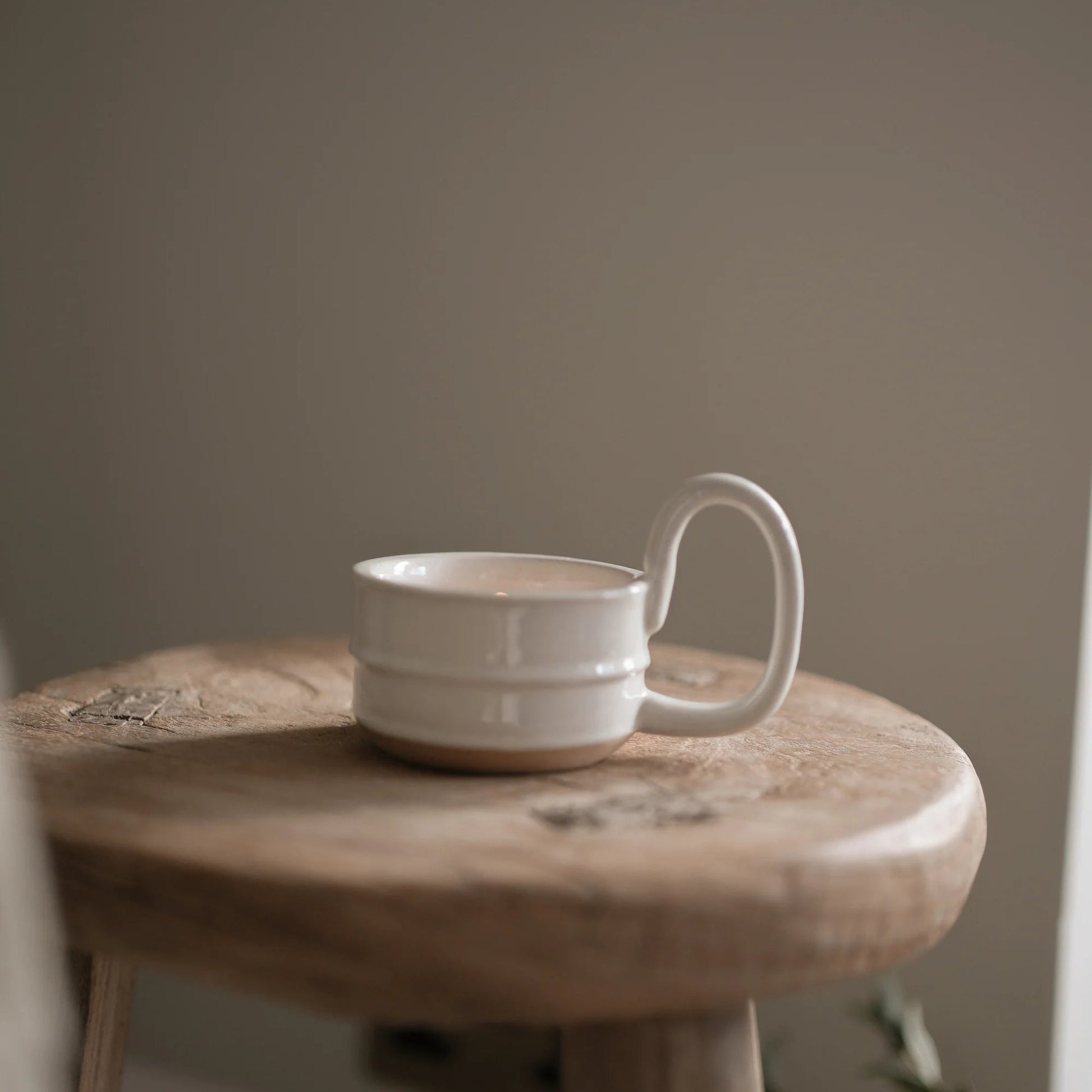 Stoneware Candle Cup - Milk White | Annie Mo's