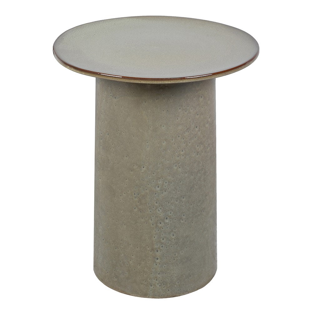 Stoneware Glaze Round Side Table | Annie Mo's
