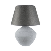 Stoneware Lamp Leo With Grey Shade 61cm | Annie Mo's