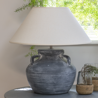 Stoneware Lamp with Cream Shade 50cm | Annie Mo's
