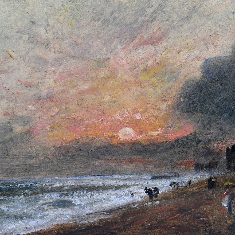 Stormy Shores Framed Print 125cm