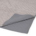 Super King Sized Velvet Padded Warm Grey Bed Spread 260cm