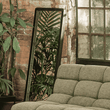 TAMBORA Black Natural Recycled Teak Wood Mirror