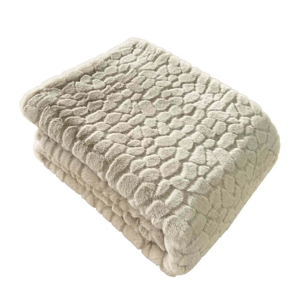 Camperwell Taupe Throw 150 x 200cm | Annie Mo's