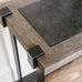 Oak Iron and Stone Console Table 160cm