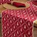 Tree Trellis Red Runner 40 x 180cm | Annie Mo's