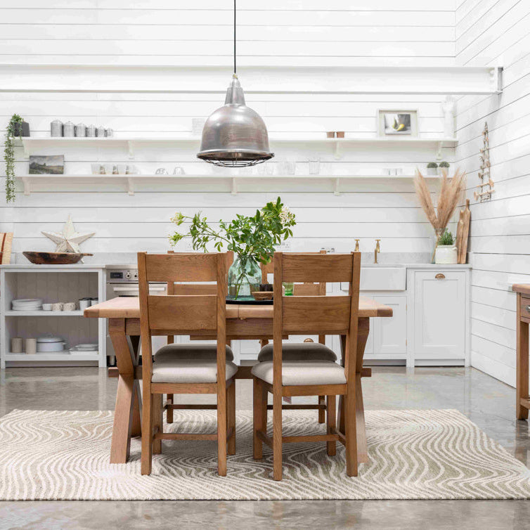 Tewkesbury Extending Dining Table with X Bar - Size Choice | Annie Mo