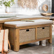 Tewkesbury Upholstered Hall Bench 110cm | Annie Mo's