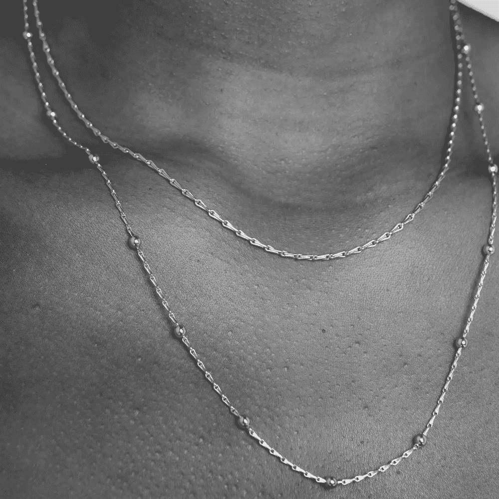 Tala Necklace - Silver-B