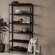 Tall Black Steel Bookcase 200cm | Annie Mo's