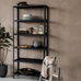 Tall Black Steel Bookcase 200cm | Annie Mo's