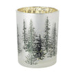 Tall Mottled Tree Glass Hurricane 12cm | Annie Mo's