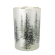 Tall Mottled Tree Glass Hurricane 18cm | Annie Mo's