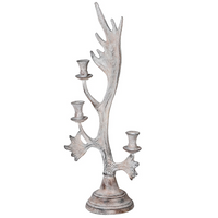 Tall Statement Grey Antler Candle Holder 76cm | Annie Mo's