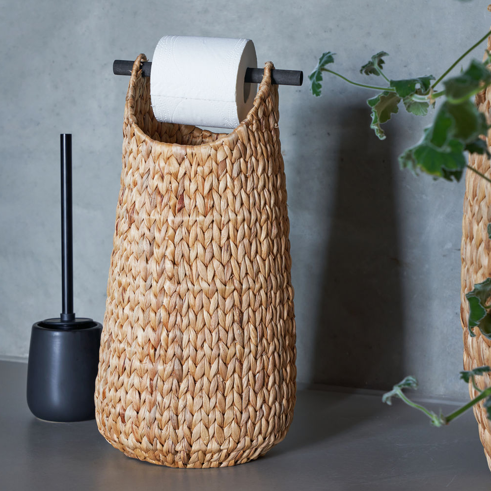 Tall Wicker Basket Toilet Roll Holder 50cm Annie Mo s