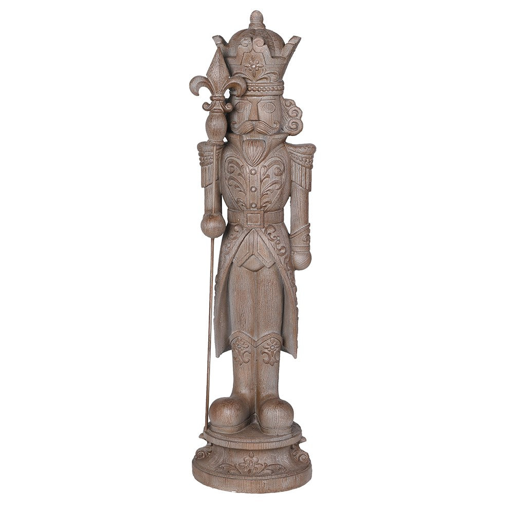 Tall Wood Effect Nutcracker 93cm | Annie Mo's