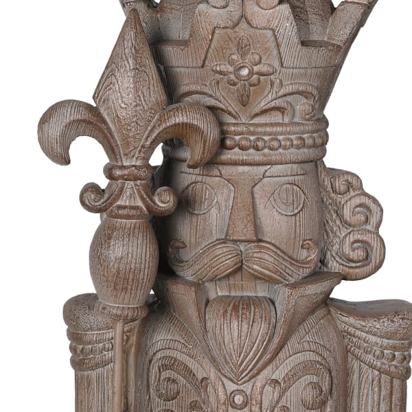 Tall Wood Effect Nutcracker 93cm-B