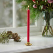 Taper Candle Red with Pink Hearts | Annie Mo's