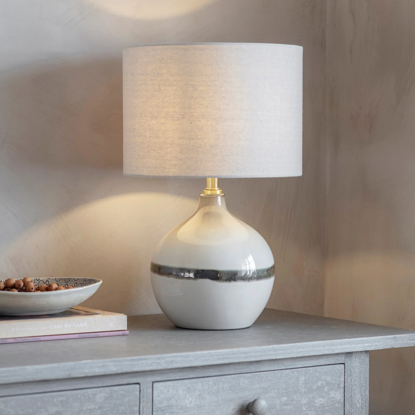 Taunton Globe Table Lamp with Shade 56cm