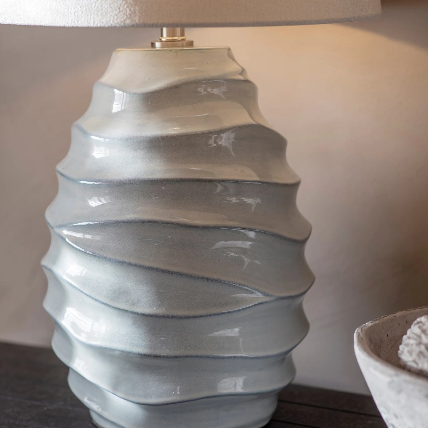 Taunton Rippled Table Lamp 73cm
