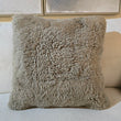 Taupe Sheepskin Cushion 1