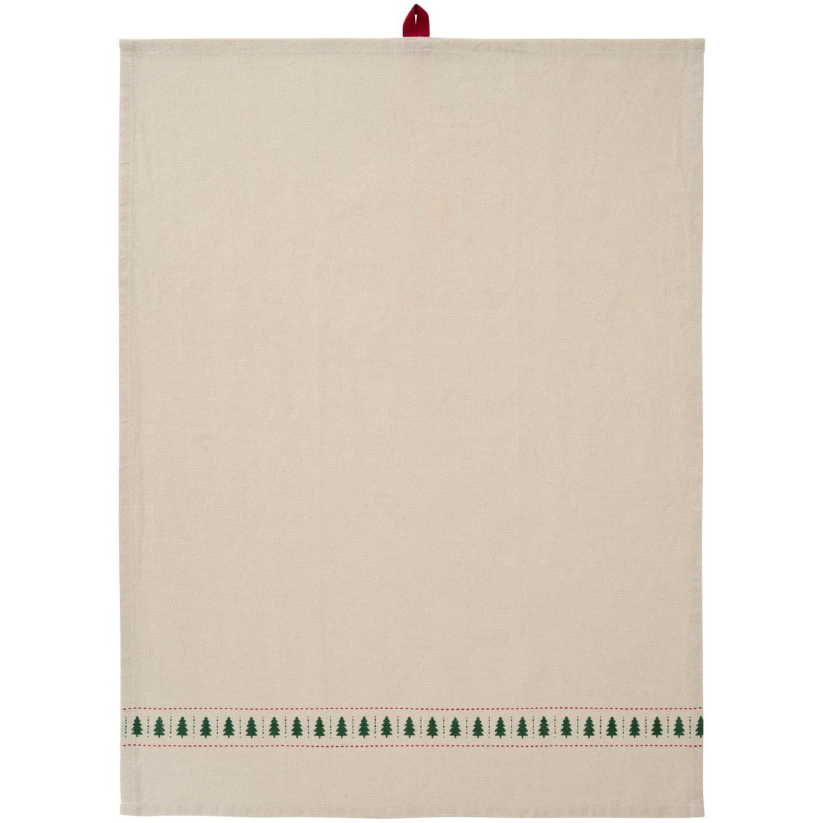 Tea Towel Grethe Natural with Christmas Trees in a Row | Annie Mo's