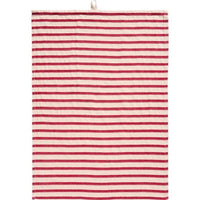 Tea Towel with Red Horizontal Stripes 50cm x 70cm | Annie Mo's