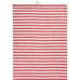 Tea Towel with Red Horizontal Stripes 50cm x 70cm | Annie Mo's