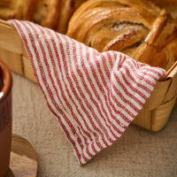 Tea Towel with Red Stripes 50cm x 70cm | Annie Mo's