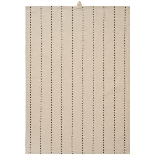 Tea Towel with Tiny Brown Hearts | Annie Mo's