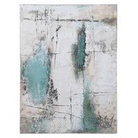 Teal Abstract Painting 120cm | Annie Mo's