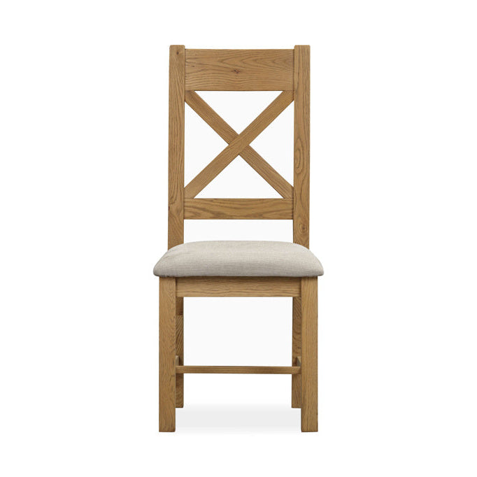 Tewkesbury Upholstered X Back Dining Chair - Sold as a Pair D