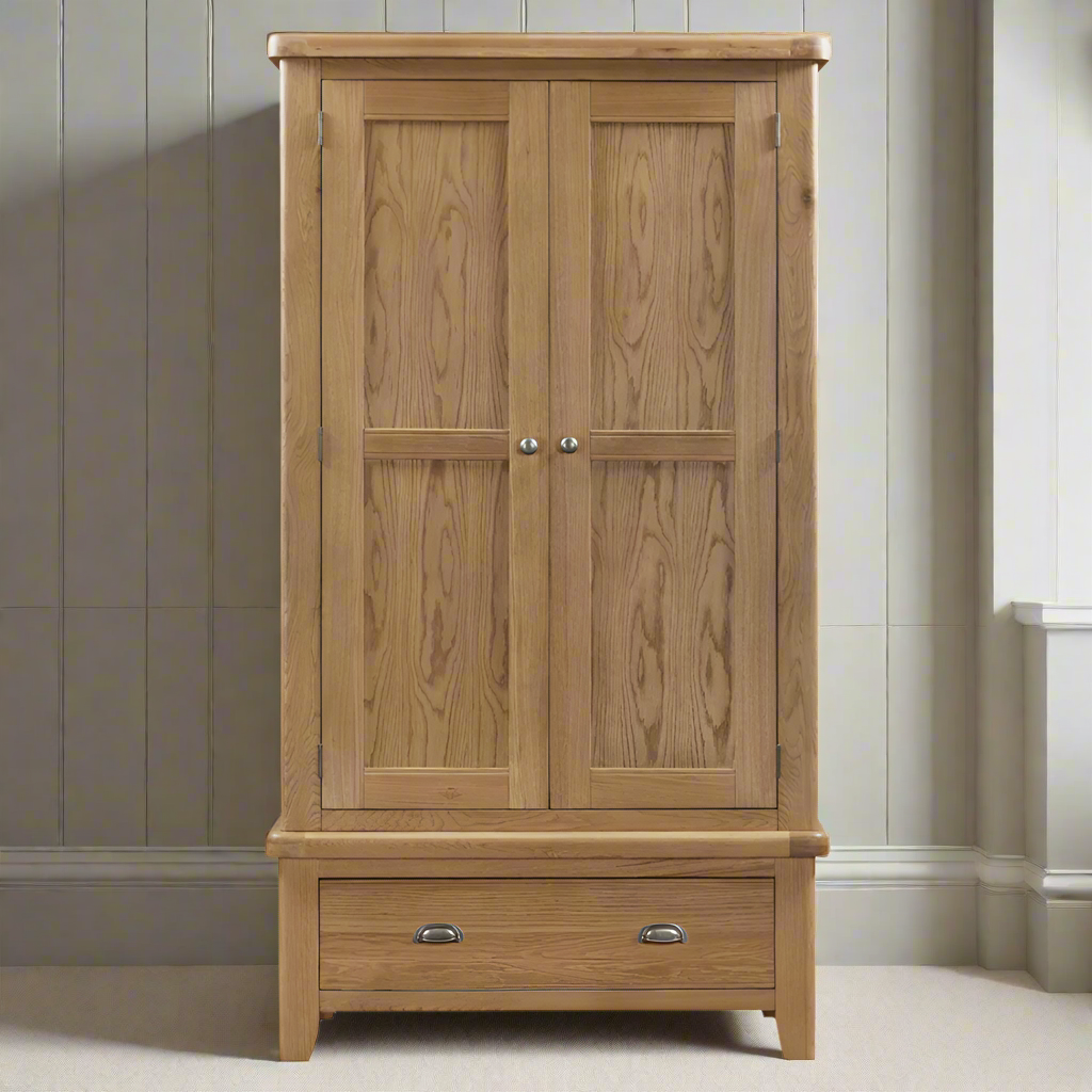 Tewkesbury Two Door Double Wardrobe 110cm Wide | Annie Mo's