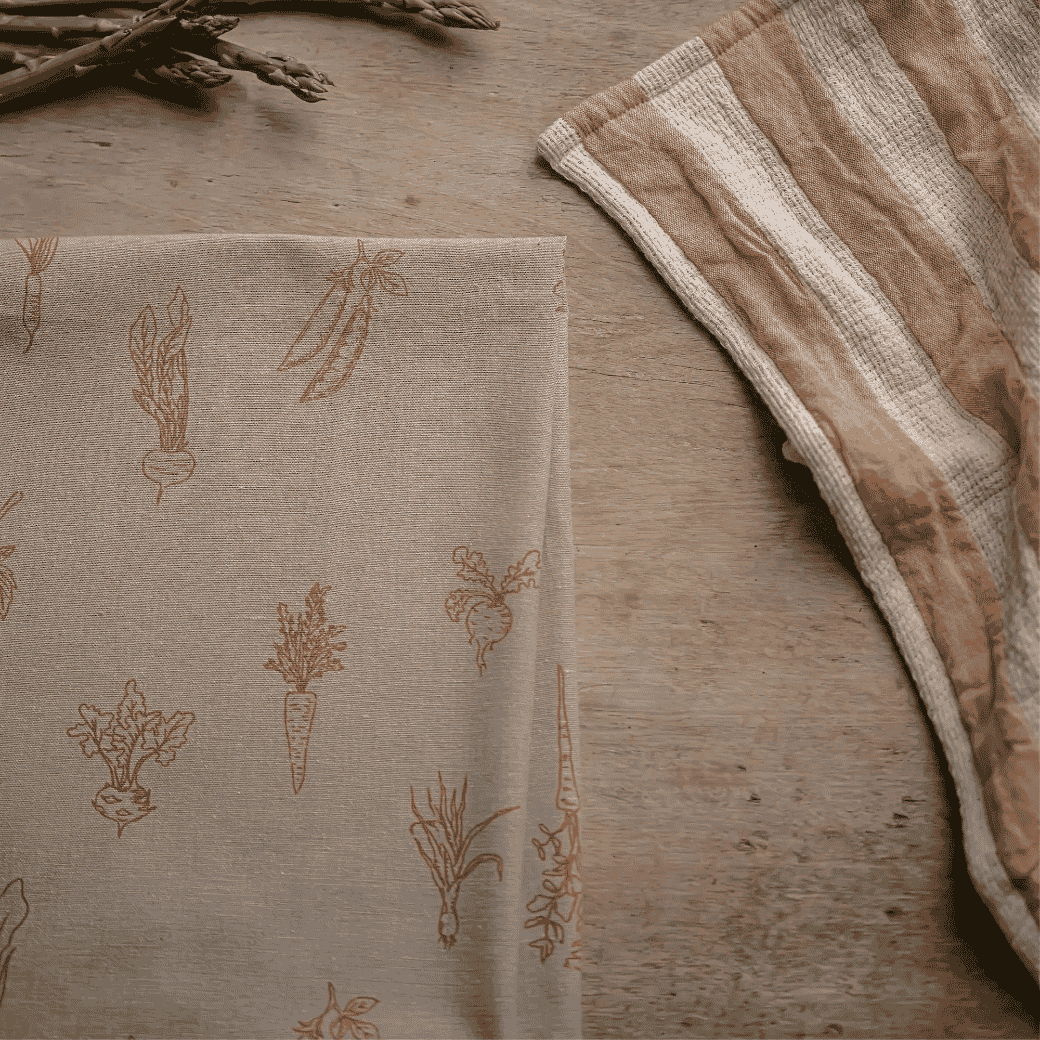 The Vegetable Patch Tea Towel Pack - Carrot