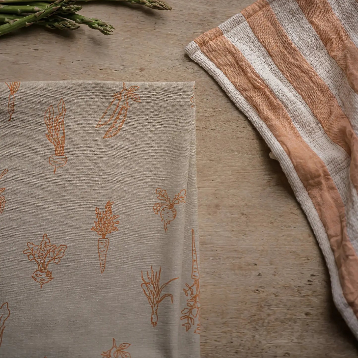 The Vegetable Patch Tea Towel Pack - Carrot | Annie Mo's