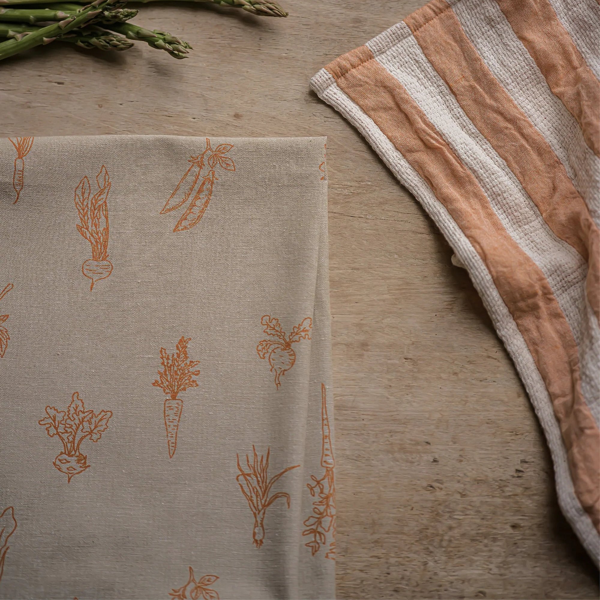 The Vegetable Patch Tea Towel Pack - Carrot | Annie Mo's