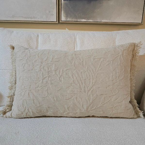 The Chatsworth Cushion Antiqued White 1