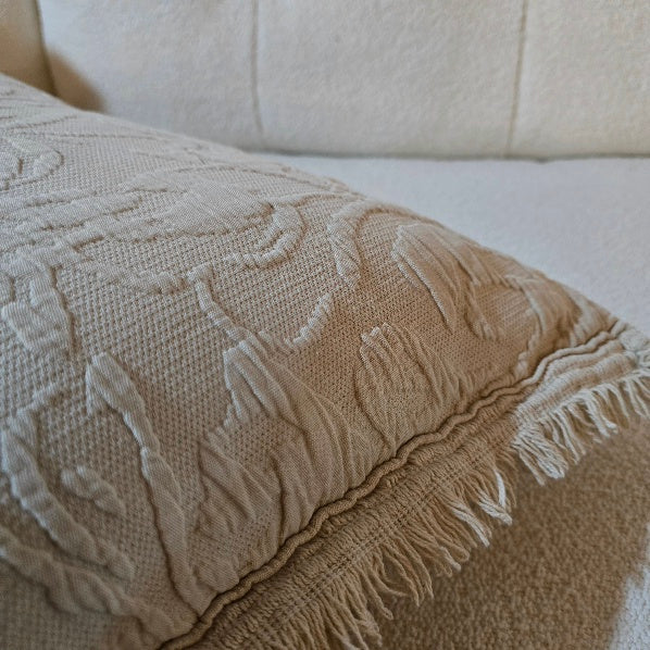 The Chatsworth Cushion Antiqued White 2