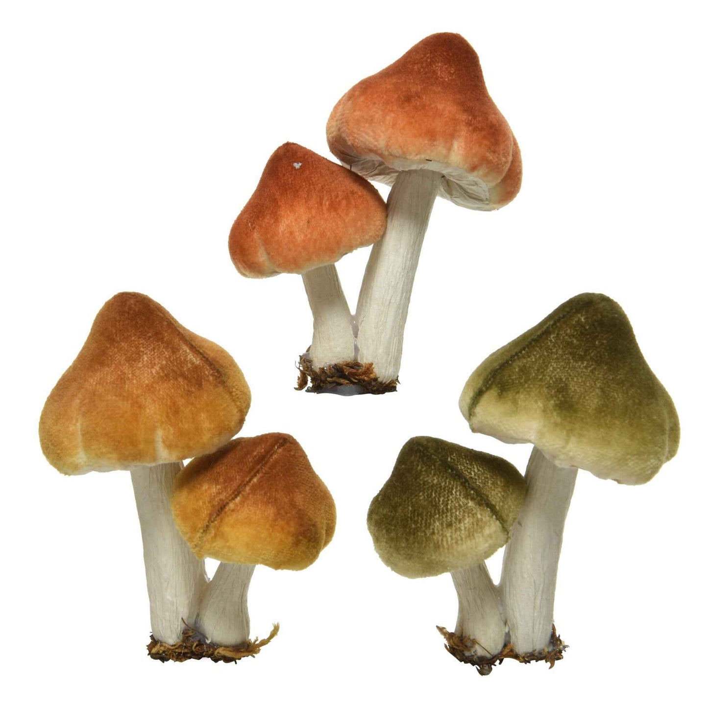 Three Assorted Clip on Mushrooms 9cm | Annie Mo's