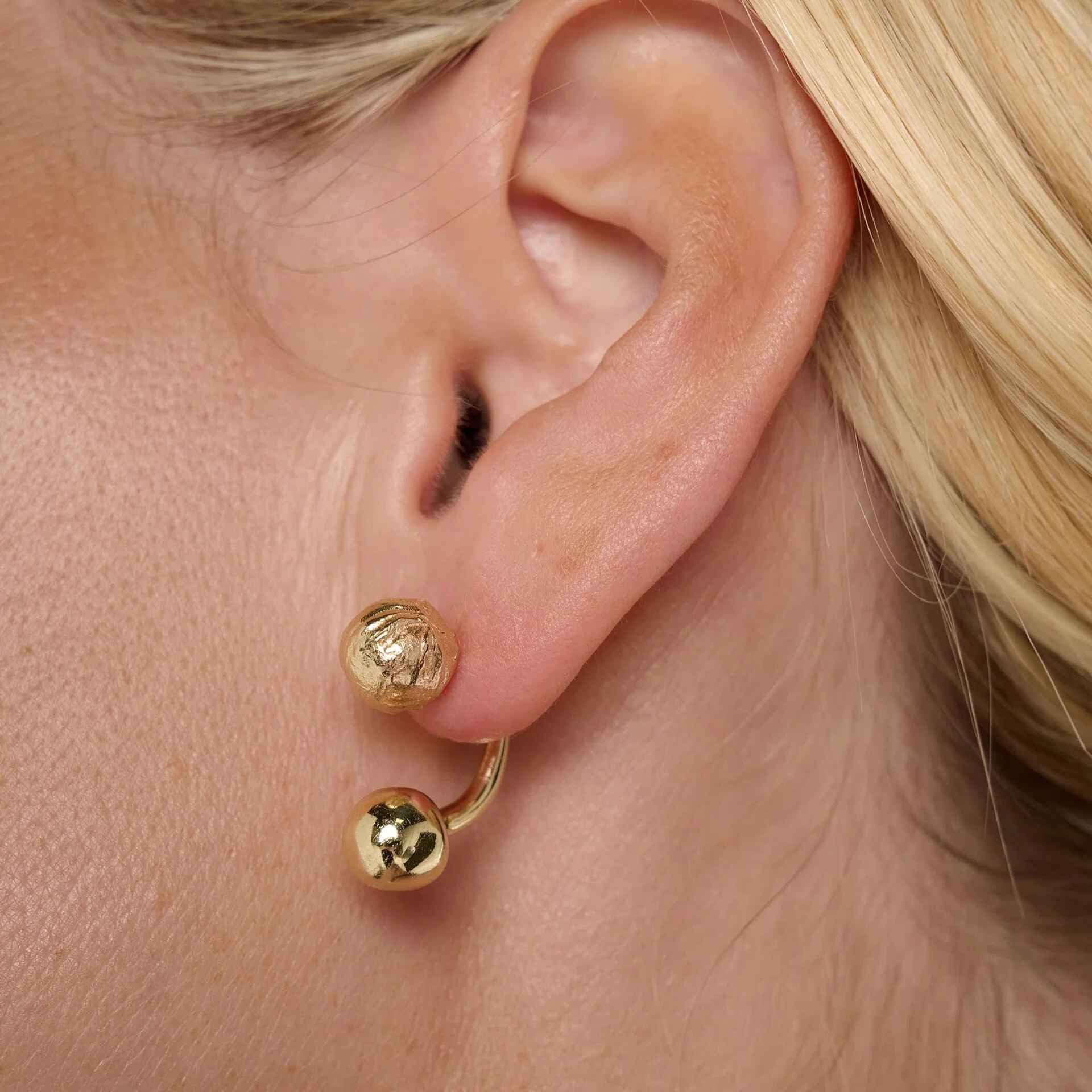 Tideform Earrings - Gold