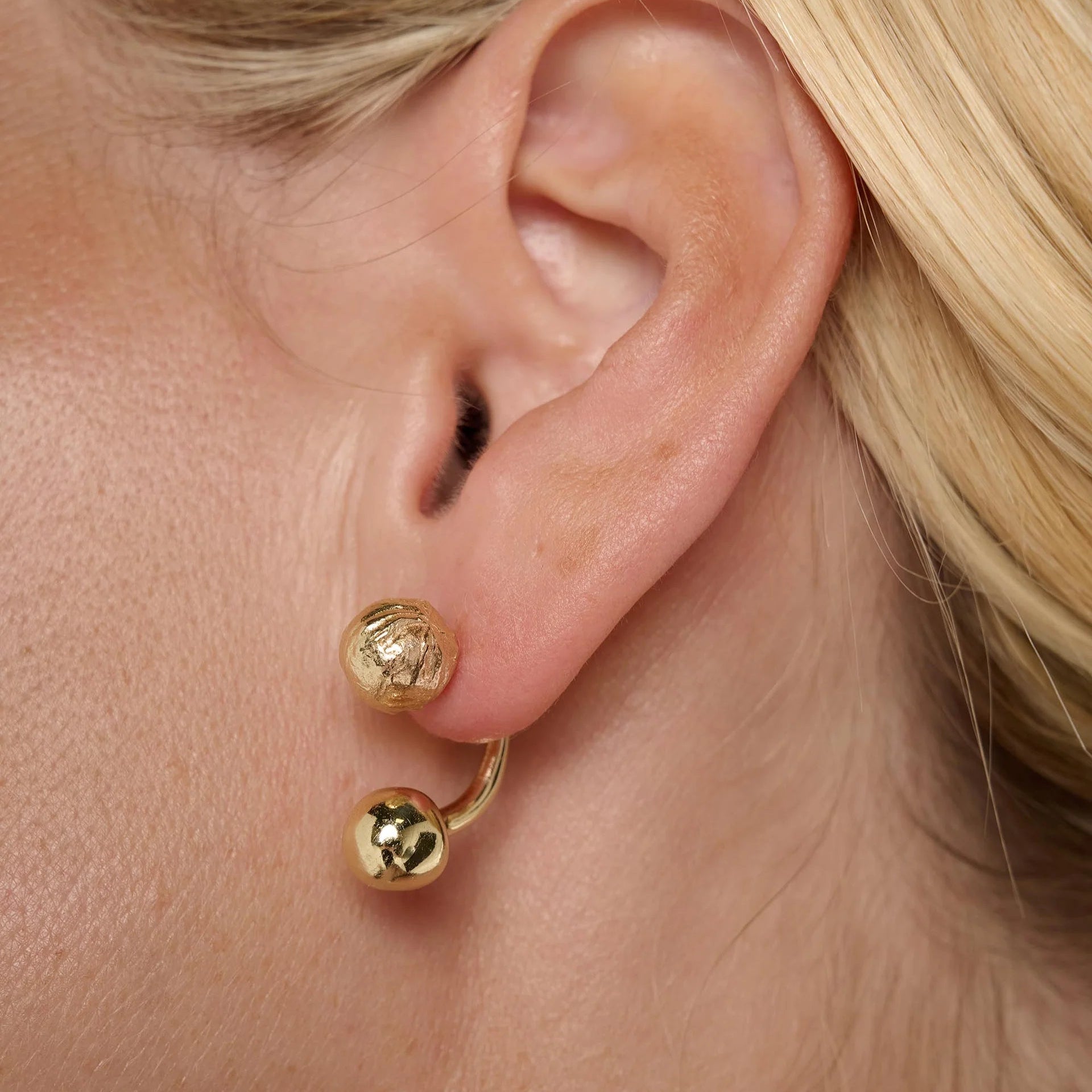 Tideform Earrings - Gold | Annie Mo's2
