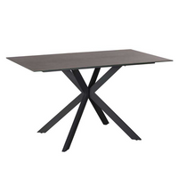 Tietro Light Grey Faux Ceramic Compact Dining Table 135cm | Annie Mo's