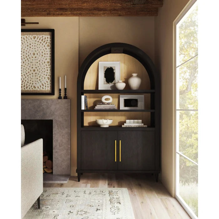 Timeless Curved Display Cabinet