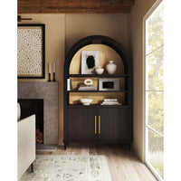 Timeless Curved Display Cabinet