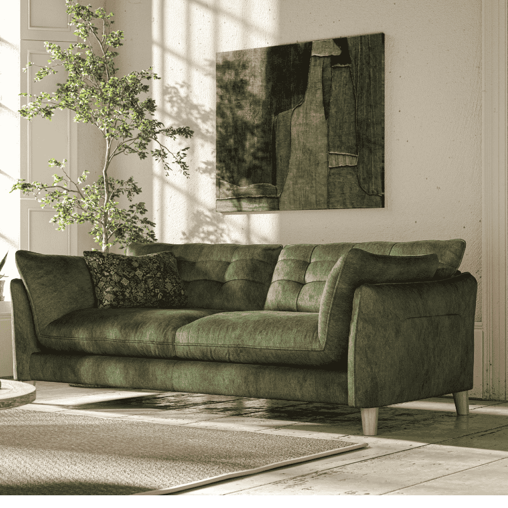 Tobias Three Seat Sofa | Plain Fabrics | Annie Mo's
