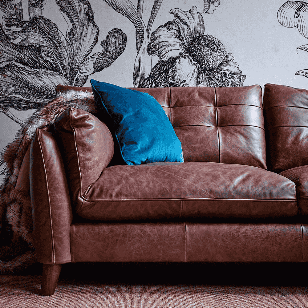 Tobias Three Seat Sofa | Leathers-D