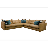 Tod Three Seat Corner Three Seat Sofa Group | Leathers | Annie Mo's