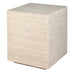 Travertine Effect Cube Side Table 50cmB