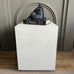 Travertine Effect Cube Side Table 50cm